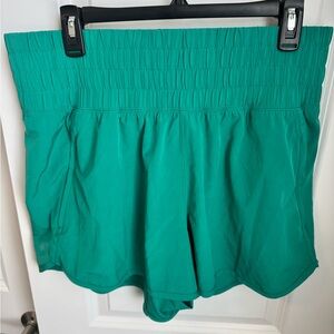 Abercrombie YPB Green Workout Shorts